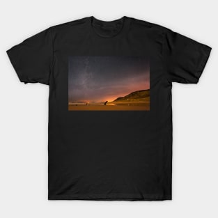 Helvetia Wreck and Rhossili Down, Rhossili Bay, Gower, Wales T-Shirt